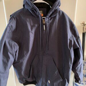 BERNE Heritage Duck Hooded Active Work Jacket Sz 2XL